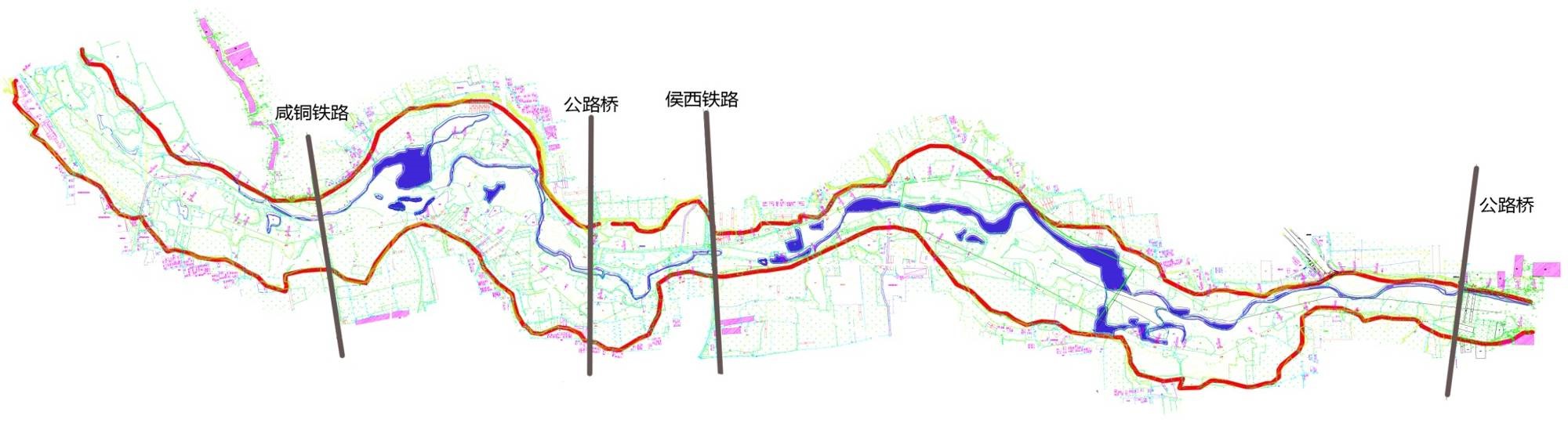 规划范围 规划范围为石川河阎良富平交界(断塬入口)至阎关公